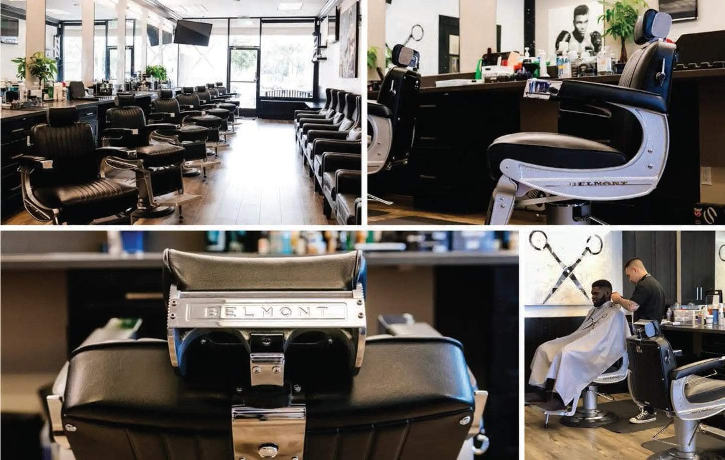 Takara Belmont Classic 225 Elegance Black Barber Chair - BB-225
