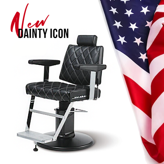 Takara Belmont Dainty Icon Barber Chair Diamond Stitch - Special Offer
