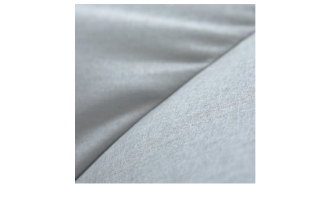 Close-up of the gray upholstery on a Takara Belmont YUME Suite head spa chair