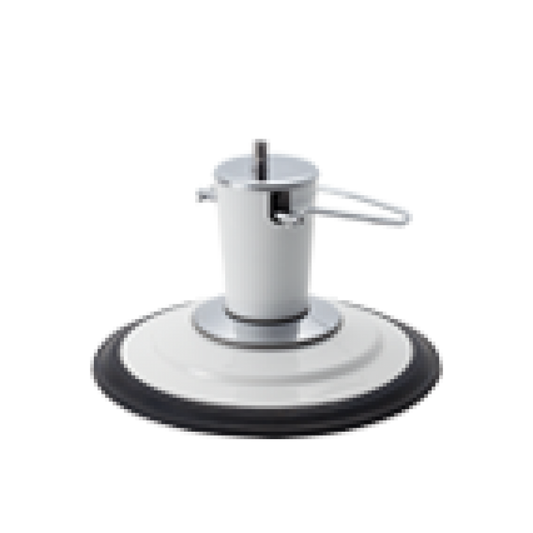 Takara Belmont white hydraulic barber chair base