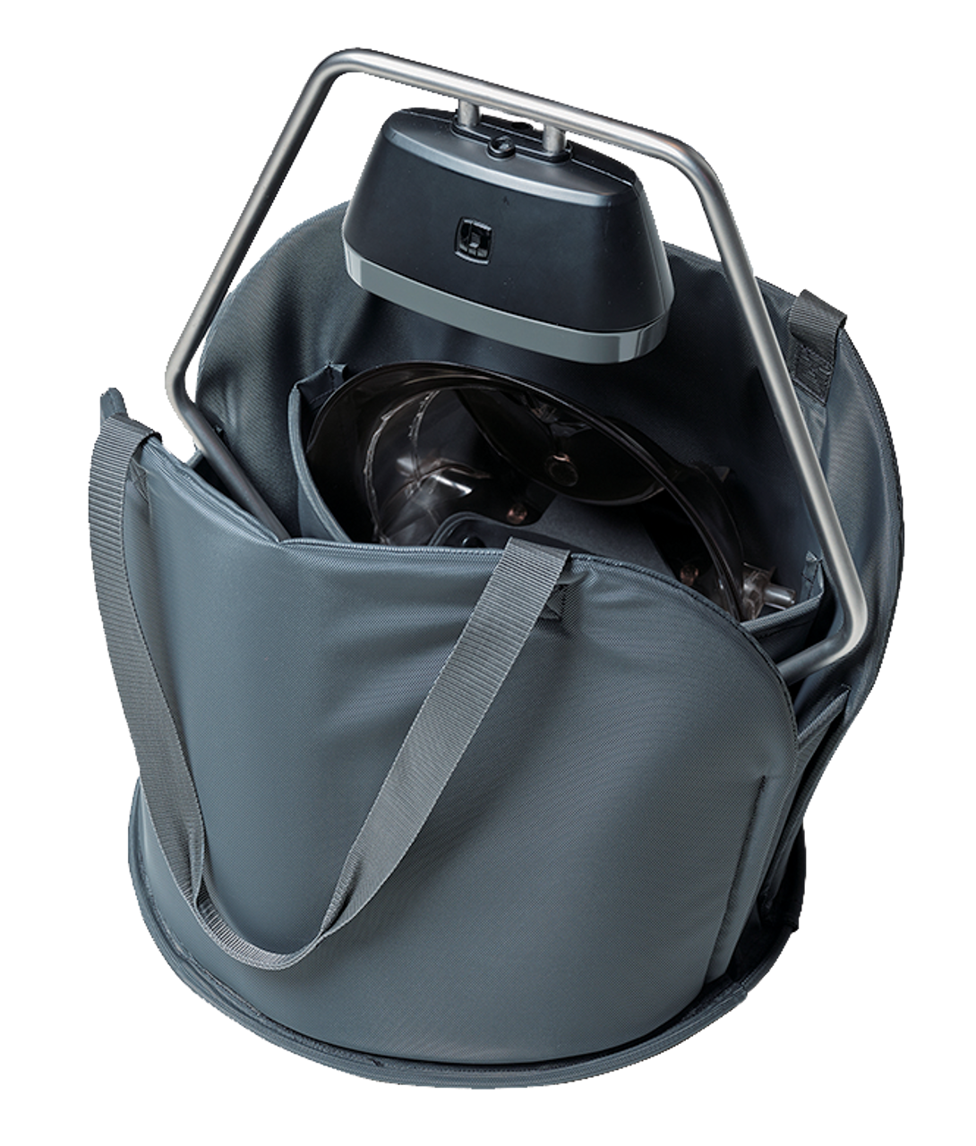 Takara Belmont YUME Head Bath attachment stored in its carrying bag