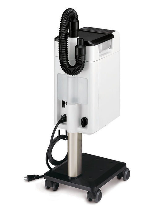 Takara Belmont Spa Mist II hair processor mounted on a rolling wagon