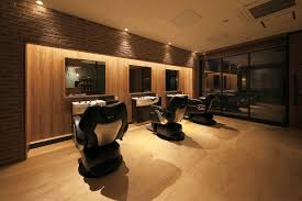 Takara Belmont Legend electric barber chairs in a barbershop interior