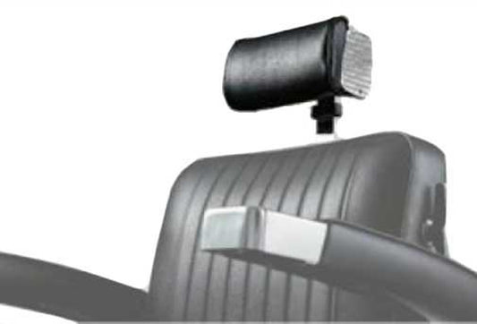Takara Belmont Elegance 225 replacement headrest mounted on a barber chair