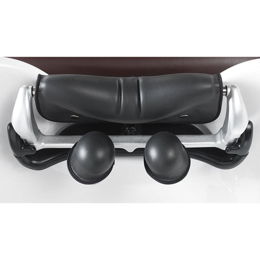 Takara Belmont YUME head cushion set with black neckrest and two rounded head supports