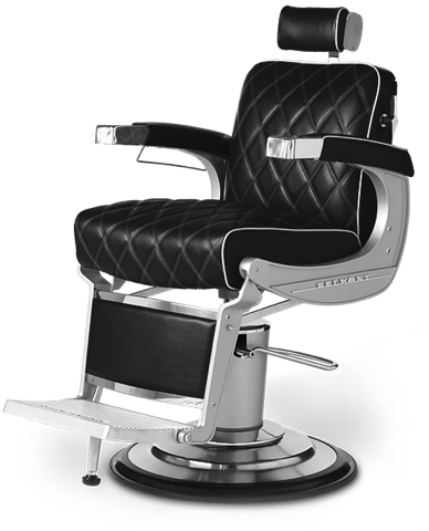 Takara Belmont 225 Diamond Stitch Barber Chair - BB-225DMD